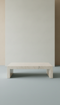Minimalistischer Marmor-Couchtisch